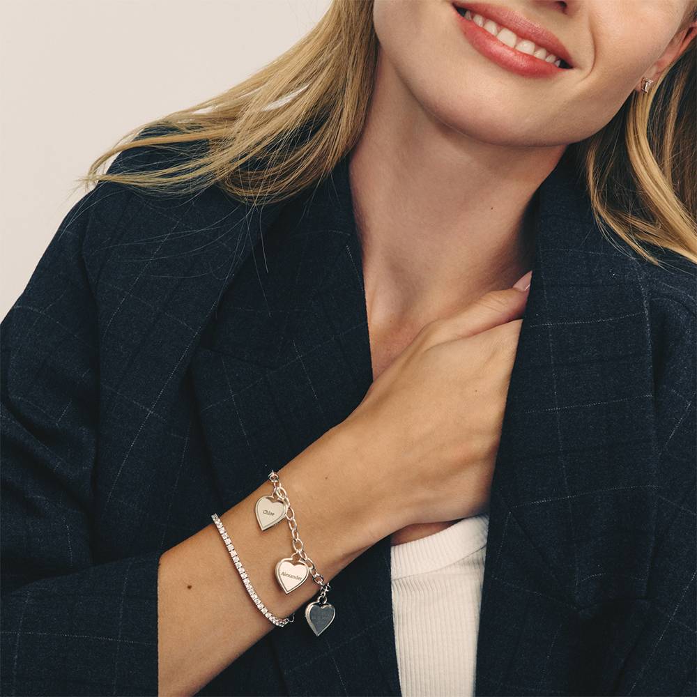 Von Herz zu Herz – Gravurarmband - Silber-2 Produktfoto