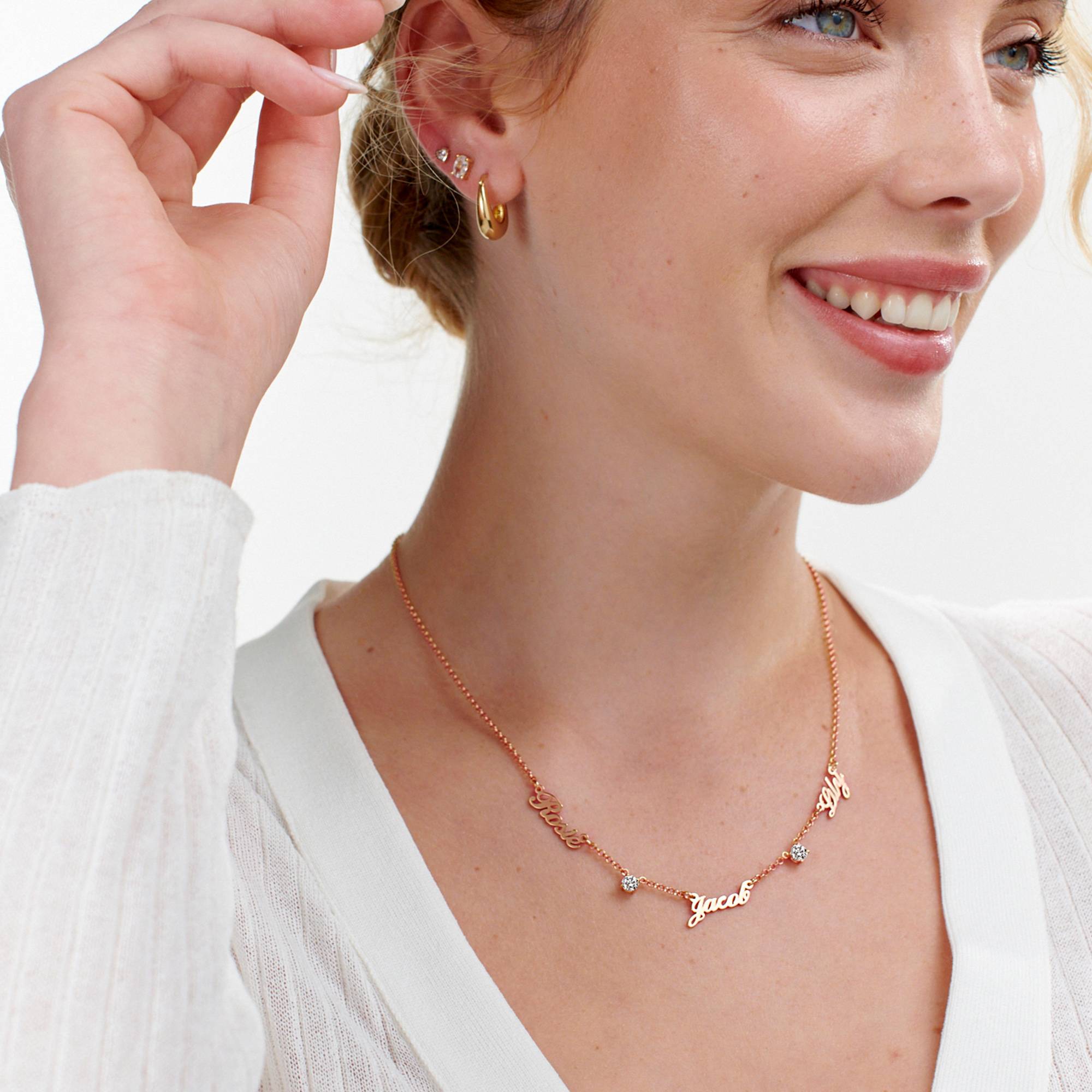 Heritage Halskette mit mehreren Namen und 0,30 ct Diamanten - - Rosévergoldet-2 Heritage Halskette mit mehreren Namen und 0,30 ct Diamanten - - Rosévergoldet-2 Produktfoto