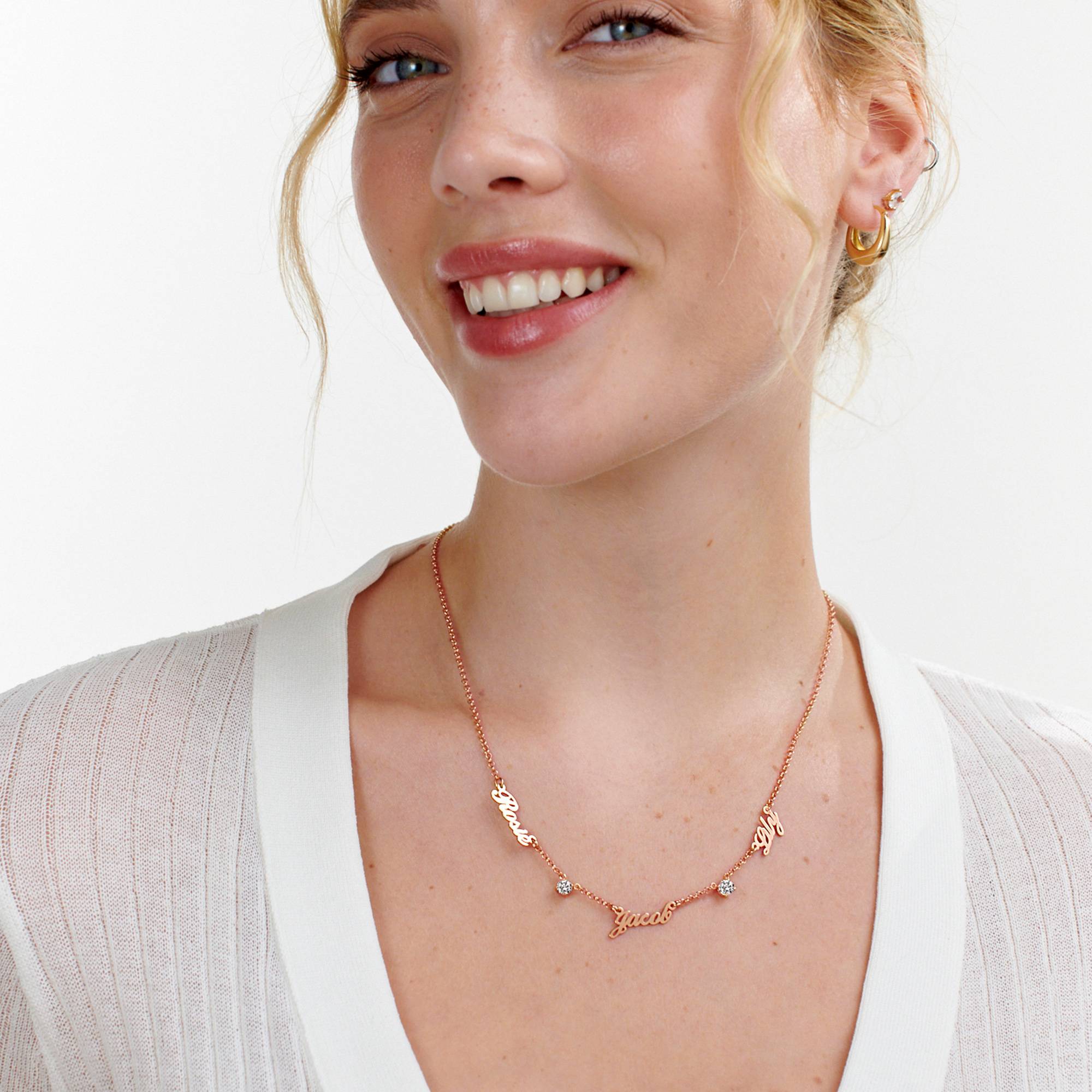 Heritage Halskette mit mehreren Namen und 0,30 ct Diamanten - - Rosévergoldet-3 Heritage Halskette mit mehreren Namen und 0,30 ct Diamanten - - Rosévergoldet-3 Produktfoto