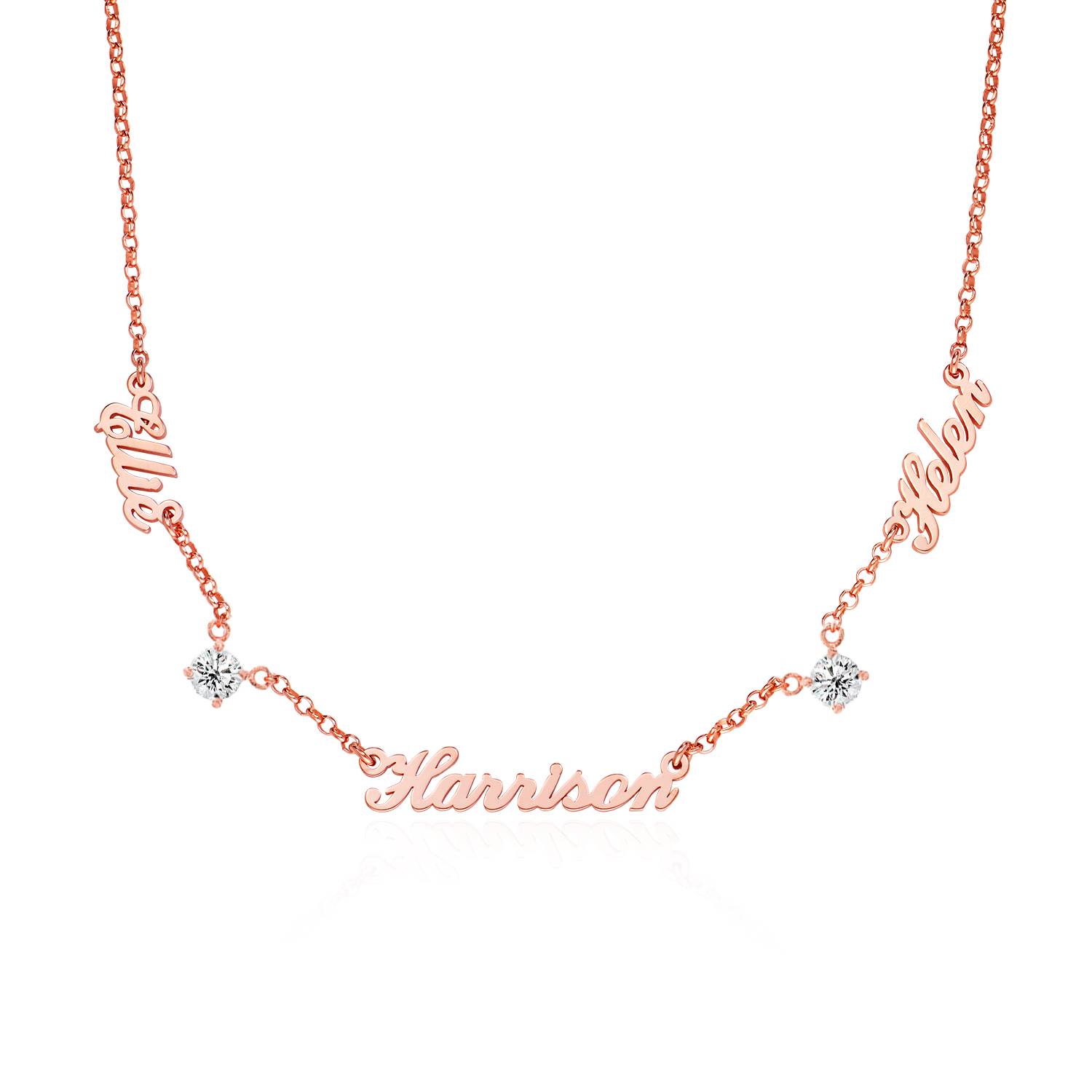 Heritage Halskette mit mehreren Namen und 0,30 ct Diamanten - - Rosévergoldet-1 Heritage Halskette mit mehreren Namen und 0,30 ct Diamanten - - Rosévergoldet-1 Produktfoto