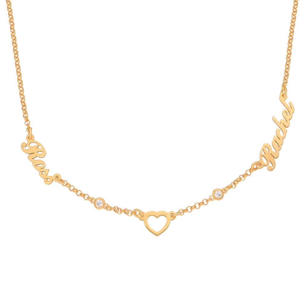"Herz der Liebenden" Namenskette mit Diamanten - 585er Gelbgold-5 "Herz der Liebenden" Namenskette mit Diamanten - 585er Gelbgold-5 Produktfoto