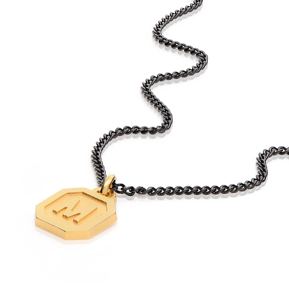 Heritage Initial Halskette für Männer - Gold-Vermeil-4 Produktfoto