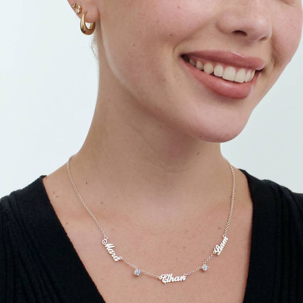 Heritage Halskette mit mehreren Namen und 0,30 ct Diamanten - Vergoldet-2 Heritage Halskette mit mehreren Namen und 0,30 ct Diamanten - Vergoldet-2 Produktfoto