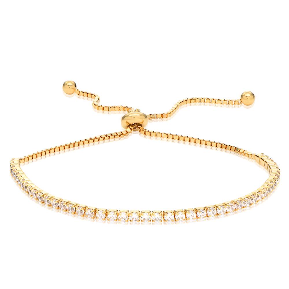 Holly verstellbares Tennisarmband mit Zirkonia - Vergoldet-1 Holly verstellbares Tennisarmband mit Zirkonia - Vergoldet-1 Produktfoto
