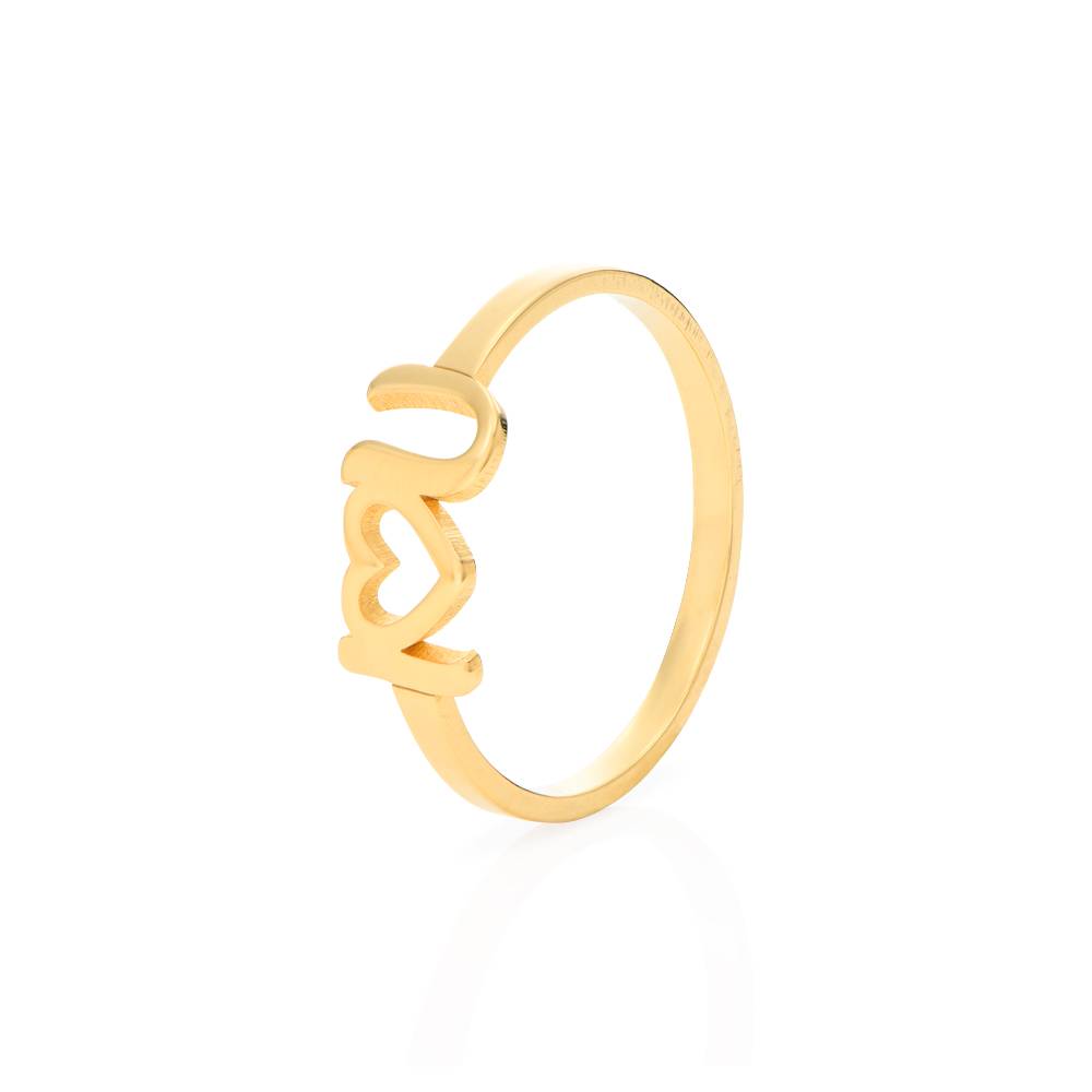 Ich Liebe Dich Buchstabenring - Gold-Vermeil-1 Produktfoto