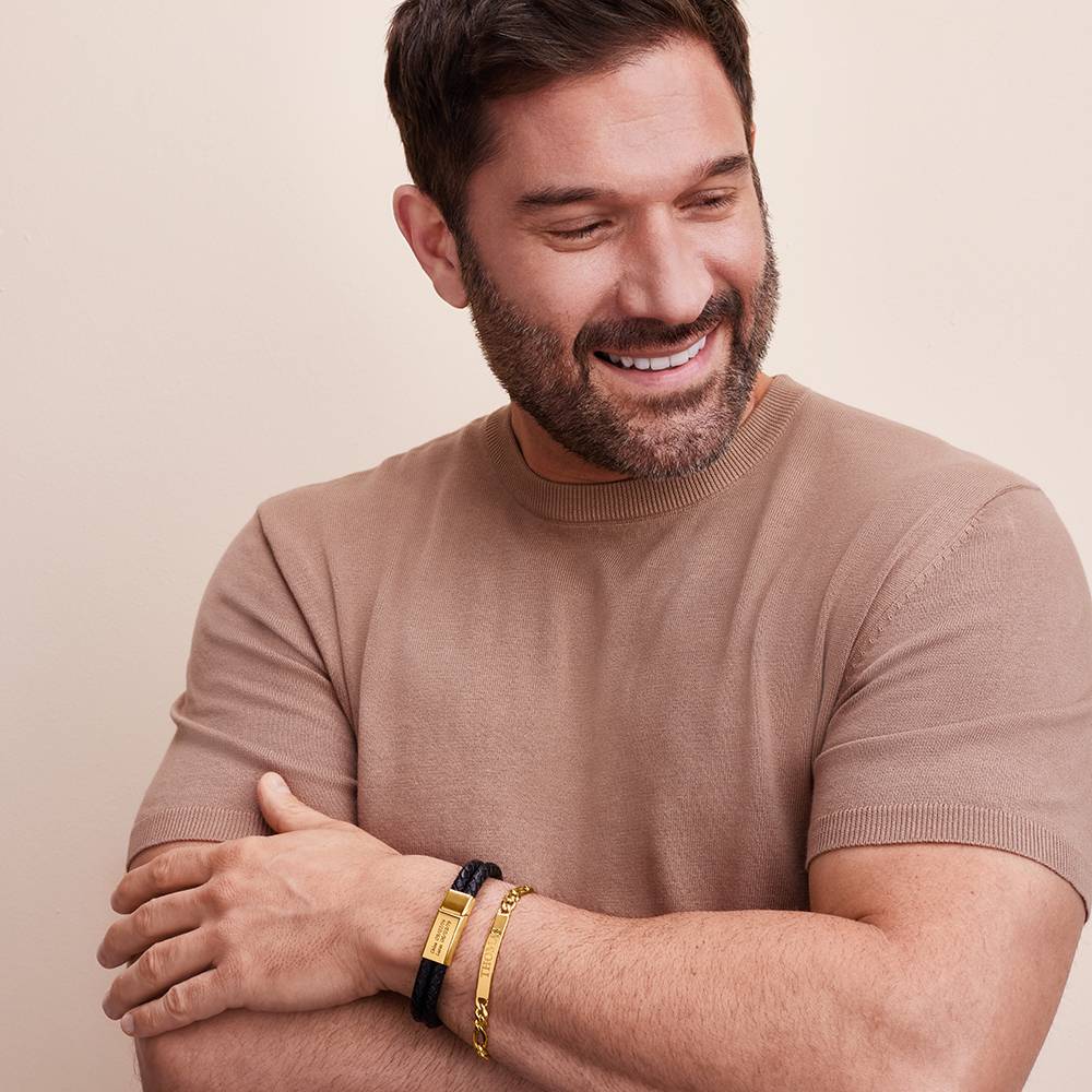 Amigo Herrenarmband - Gold-Vermeil-5 Produktfoto