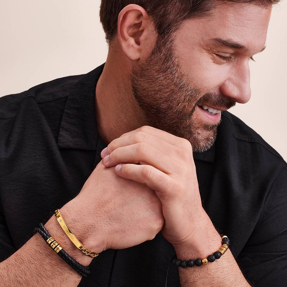 Amigo Herrenarmband mit Diamant - Vergoldet-5 Produktfoto