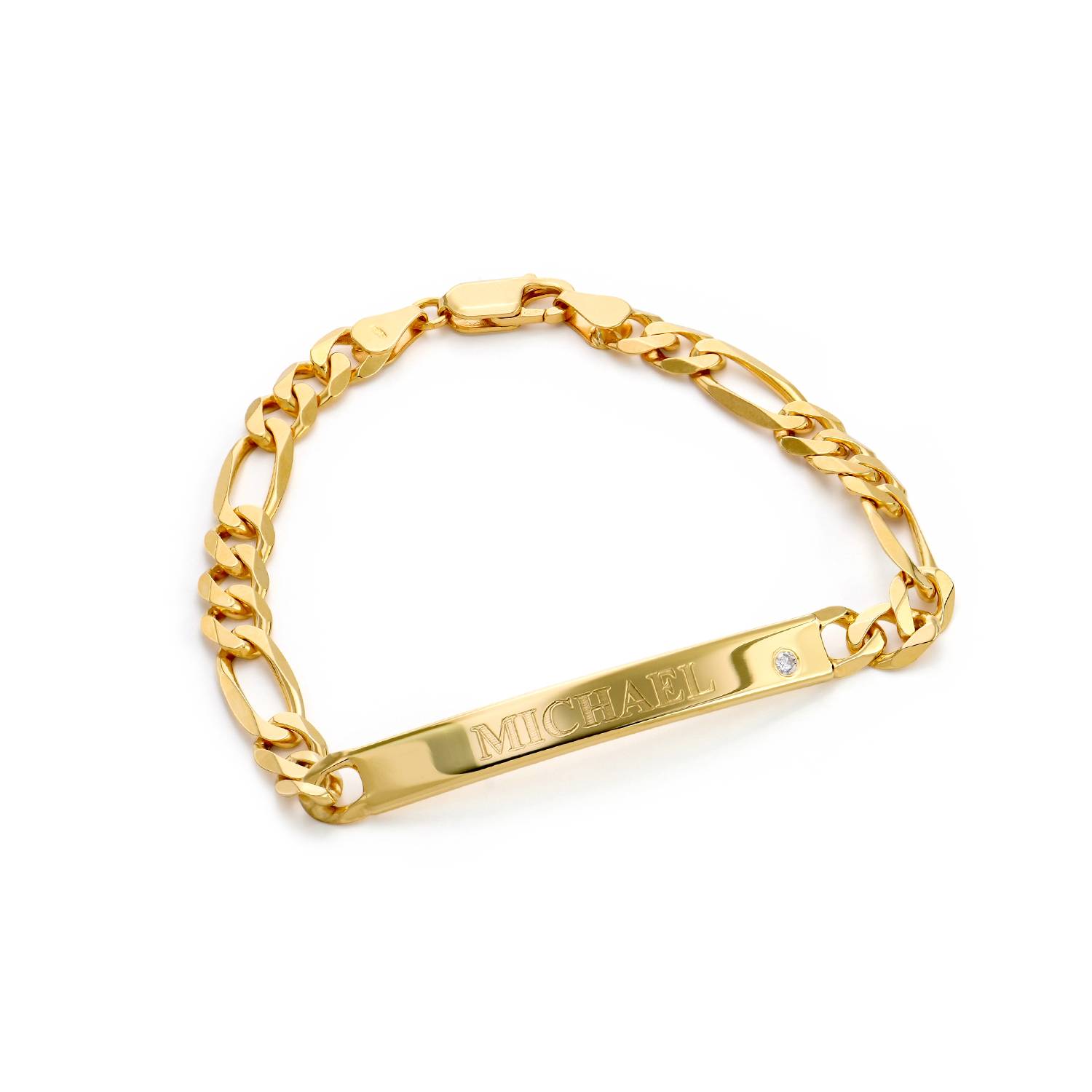 Amigo Herrenarmband mit Diamant - Gold-Vermeil-2 Produktfoto