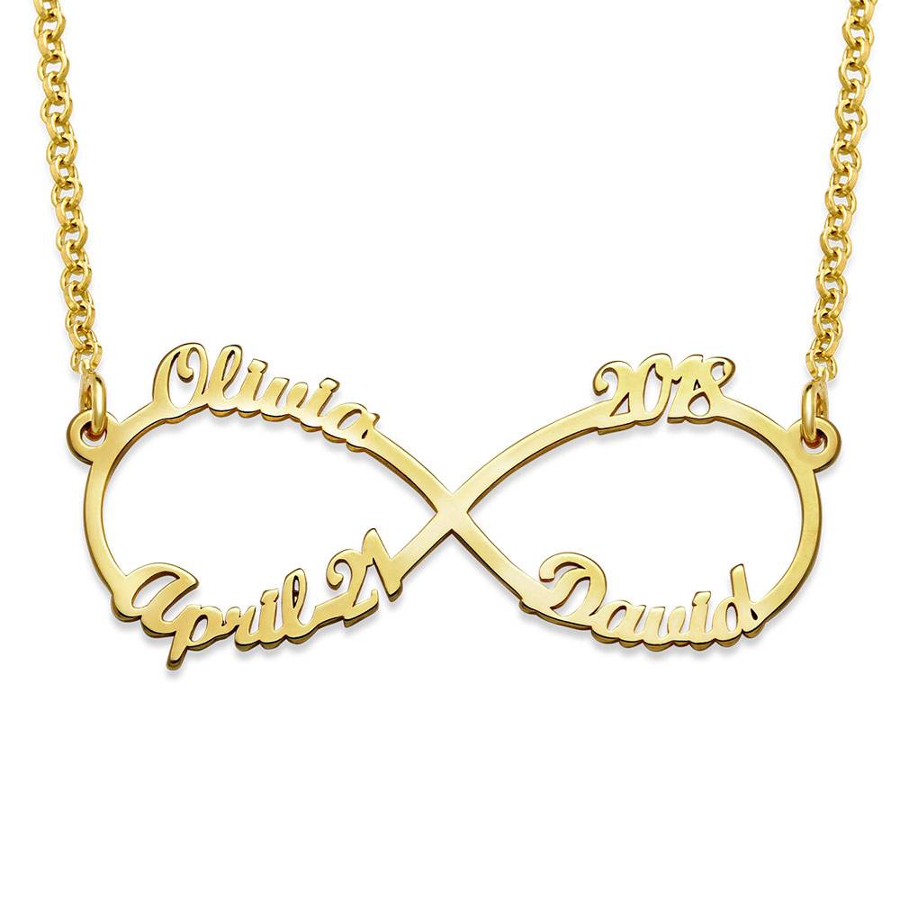 Infinity-Kette mit 4 Namen - in 417er Gelbgold-2 Infinity-Kette mit 4 Namen - in 417er Gelbgold-2 Produktfoto