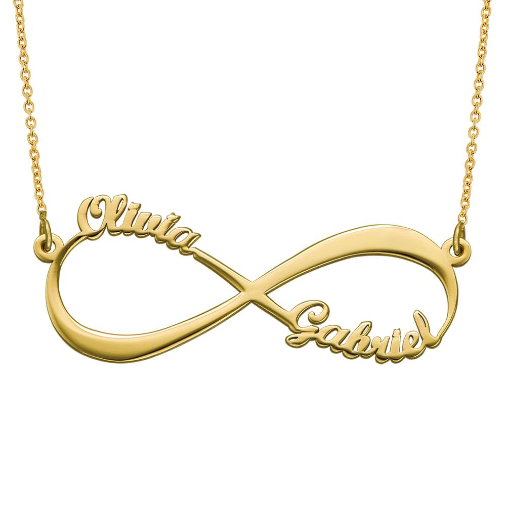 Infinity-Namenskette - 585er Gelbgold-5 Produktfoto