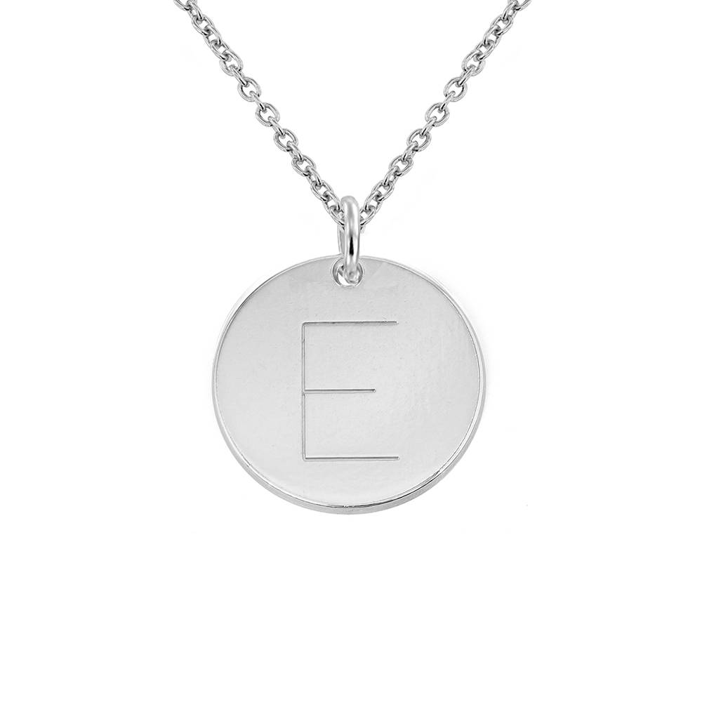 Initial-Anhänger-Kette - in Silber-4 Produktfoto