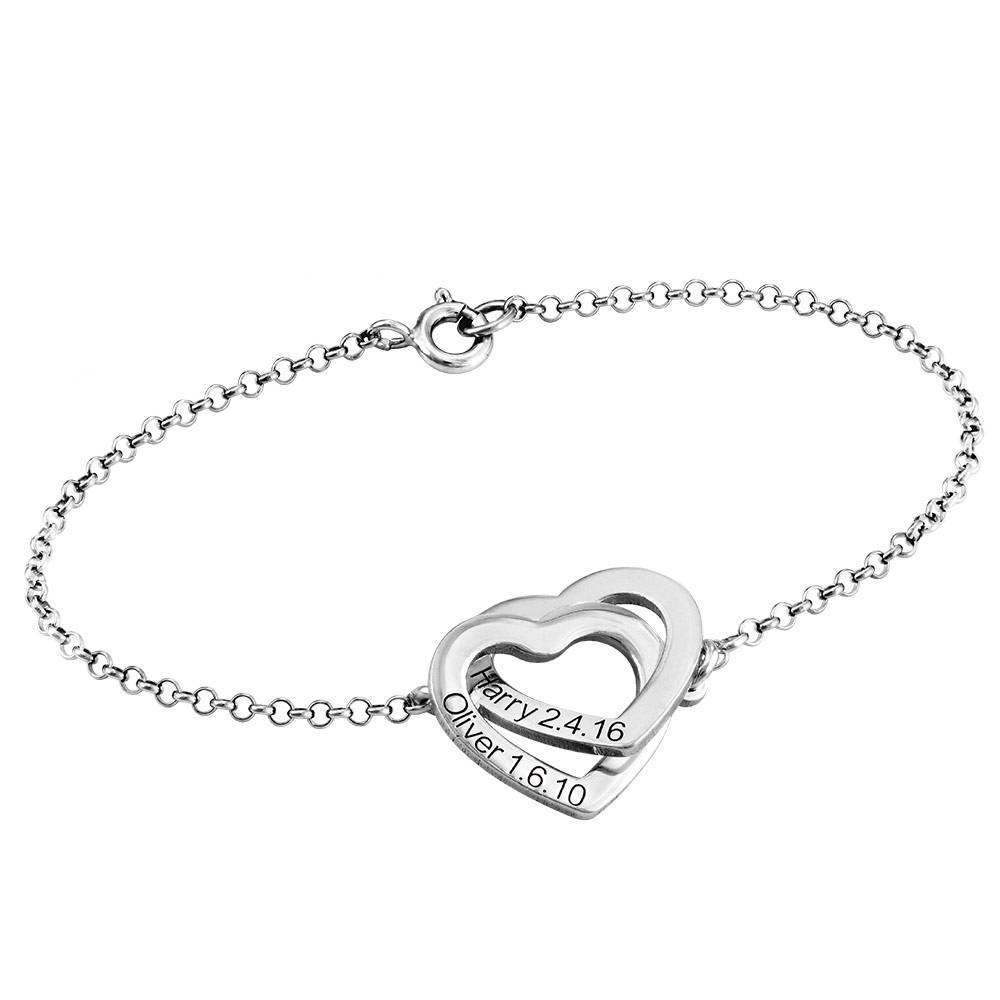 Claire Armband mit verschlungenen Herzen - Silber-3 Claire Armband mit verschlungenen Herzen - Silber-3 Produktfoto