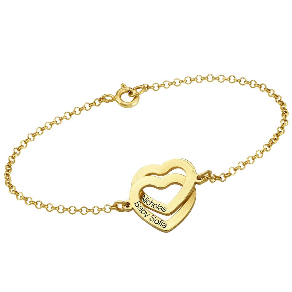 Claire Armband mit verschlungenen Herzen - Vergoldet-3 Claire Armband mit verschlungenen Herzen - Vergoldet-3 Produktfoto