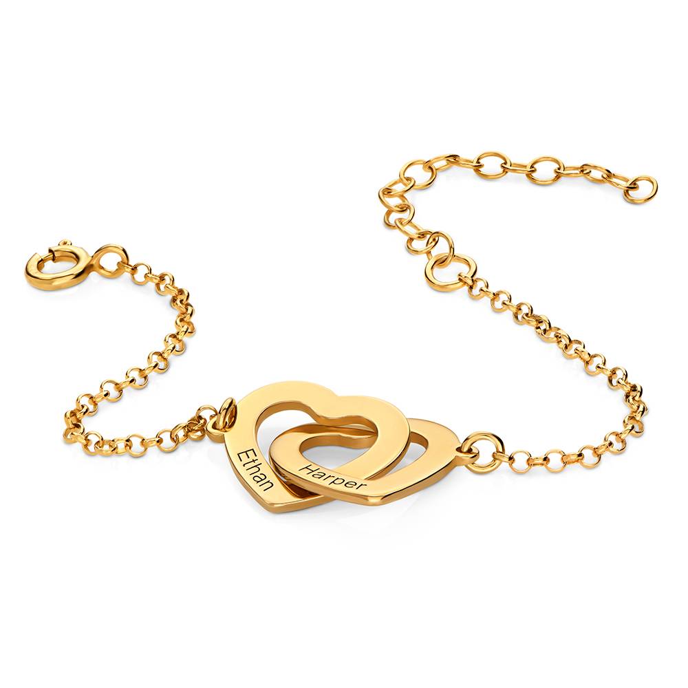 Claire Armband mit verschlungenen Herzen - Vergoldet-4 Claire Armband mit verschlungenen Herzen - Vergoldet-4 Produktfoto