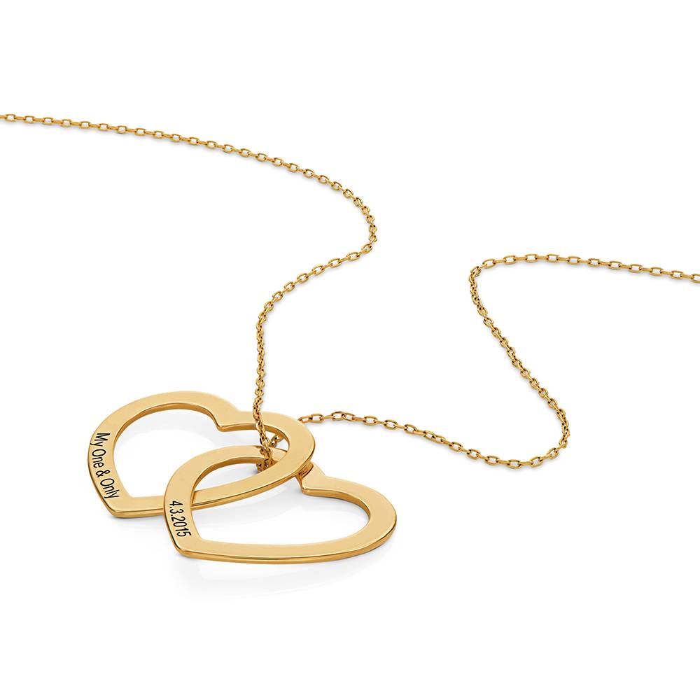 Claire Kette mit verschlungenen Herzen - 585er Gelbgold-2 Produktfoto