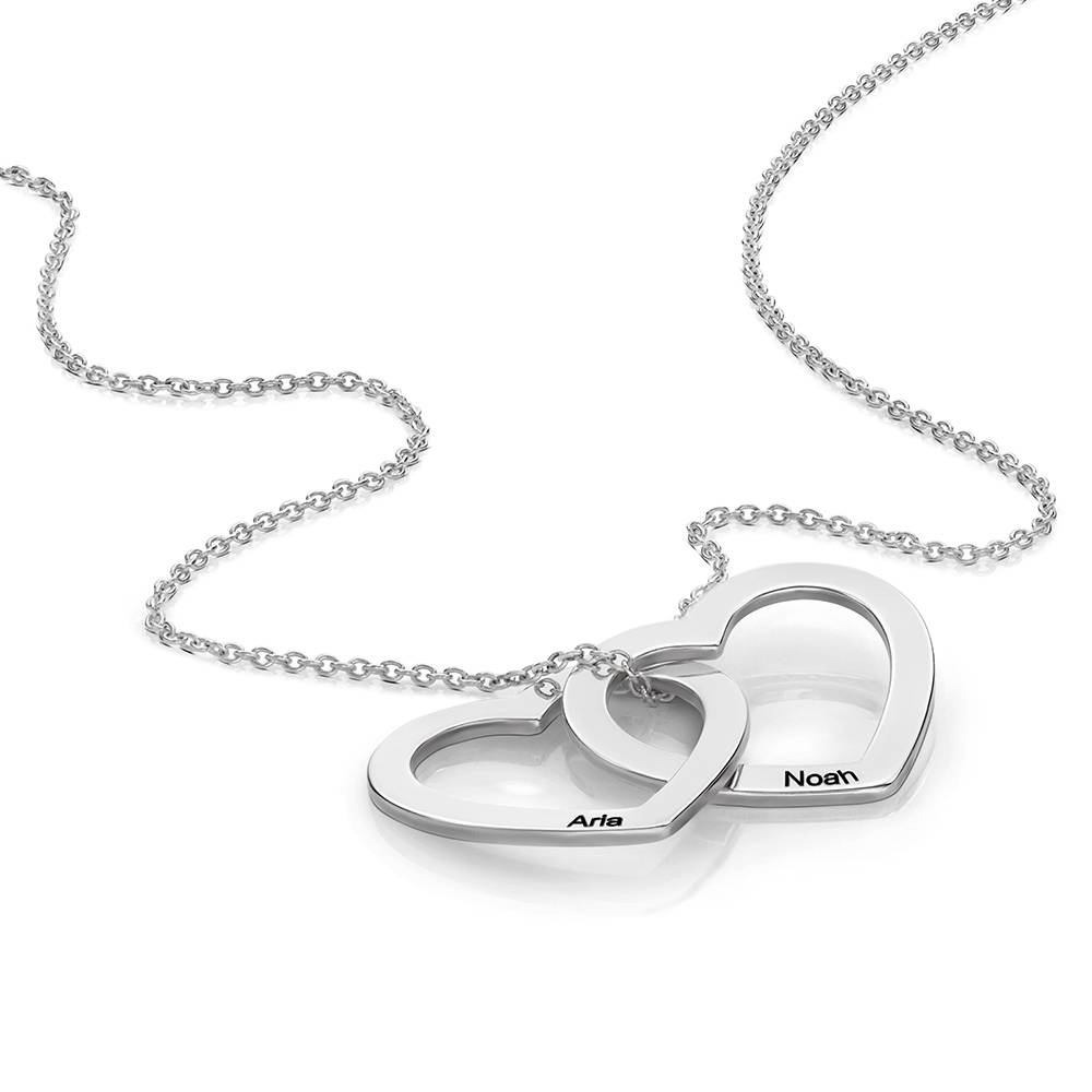 Claire Kette mit verschlungenen Herzen - Silber-4 Produktfoto