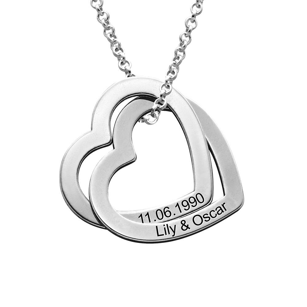 Claire Kette mit verschlungenen Herzen - Silber-3 Produktfoto