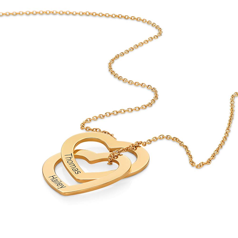 Claire Kette mit verschlungenen Herzen - Gold-Vermeil-5 Produktfoto