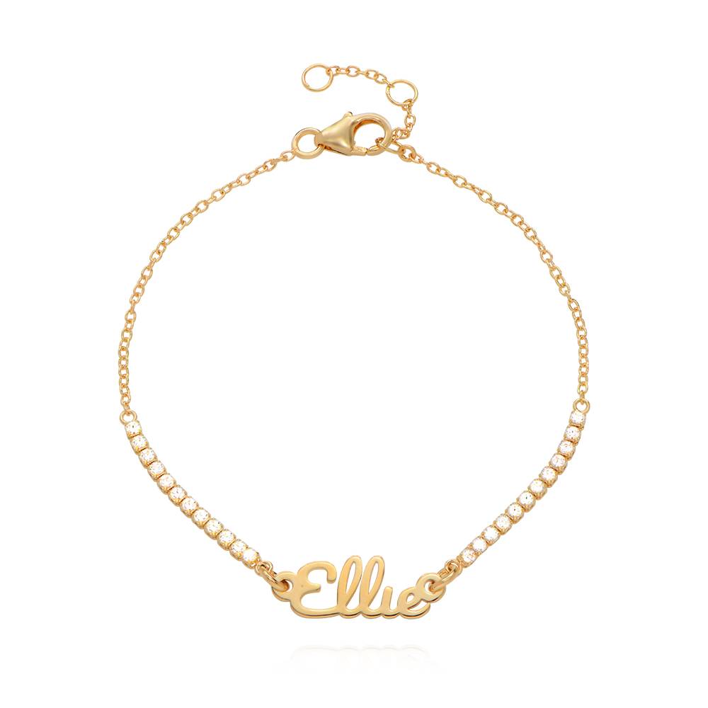Kate Namens-Tennisarmband - vergoldetes Sterlingsilber-1 Kate Namens-Tennisarmband - vergoldetes Sterlingsilber-1 Produktfoto
