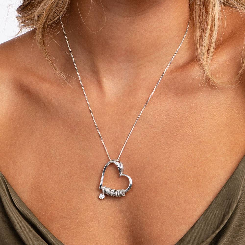Last-Minute-Weihnachtspaket "Charmante Herzkette in Sterlingsilber mit 0,10 ct Diamant"-5 Produktfoto