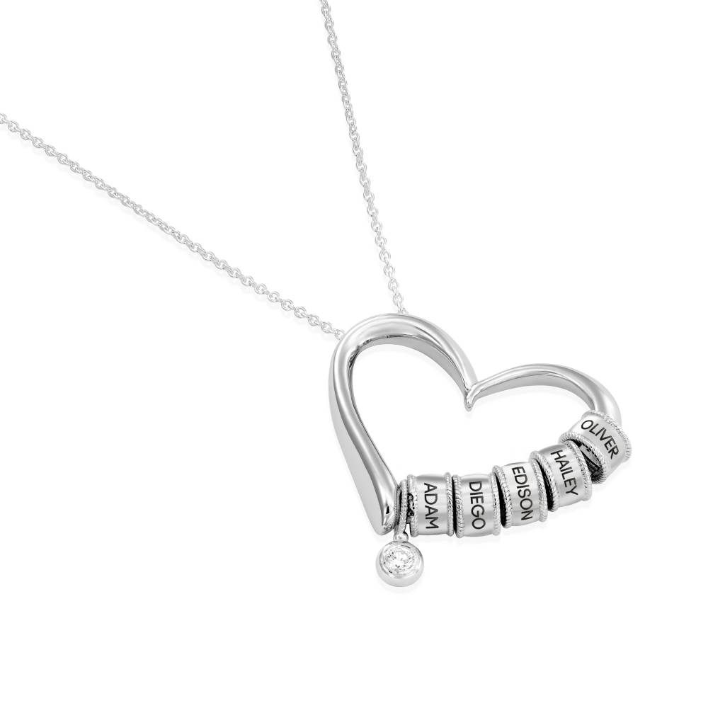Last-Minute-Weihnachtspaket "Charmante Herzkette in Sterlingsilber mit 0,10 ct Diamant"-1 Produktfoto