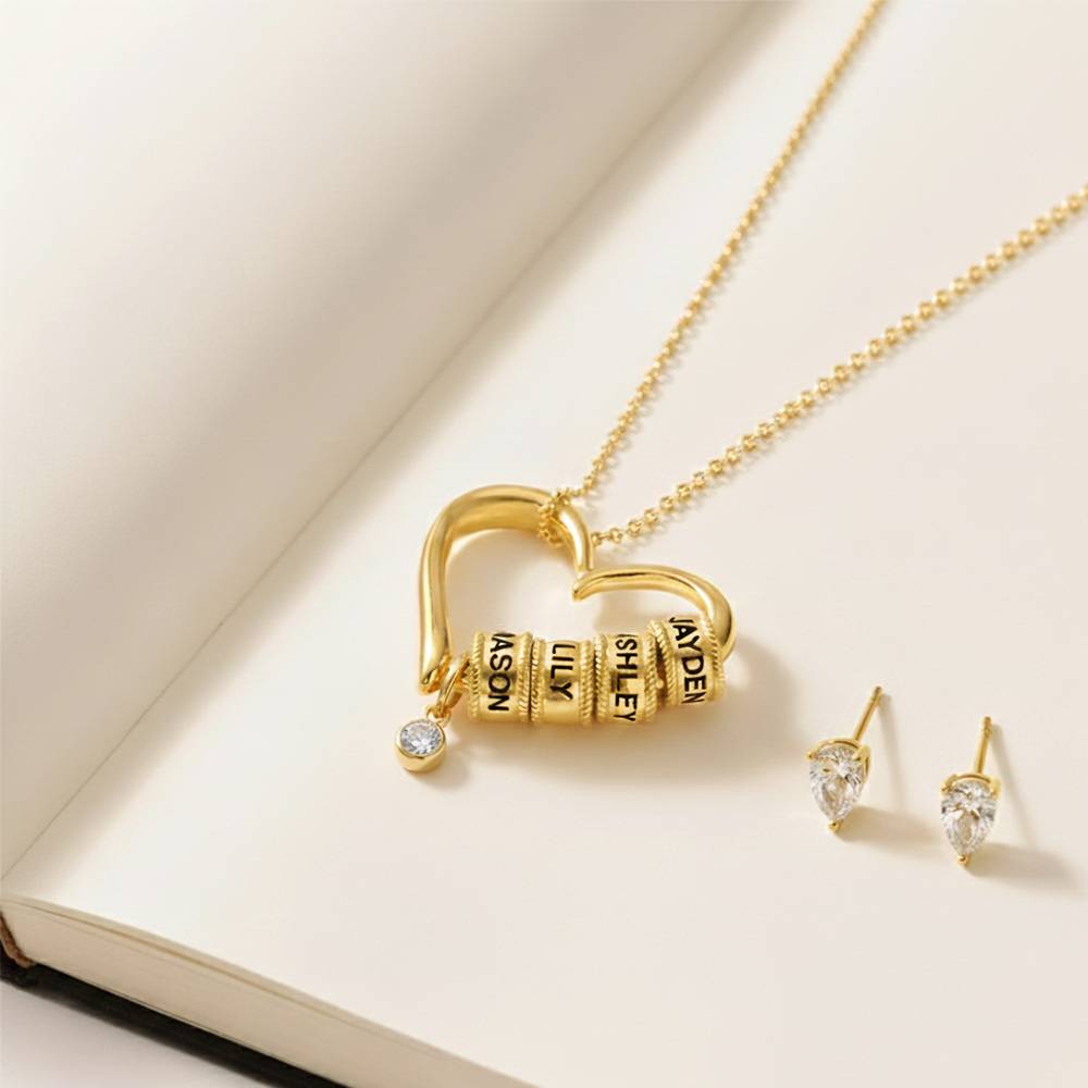 Last-Minute-Weihnachtspaket "Charmante Herzkette in Vergoldung mit 0,10 ct Diamant"-5 Produktfoto