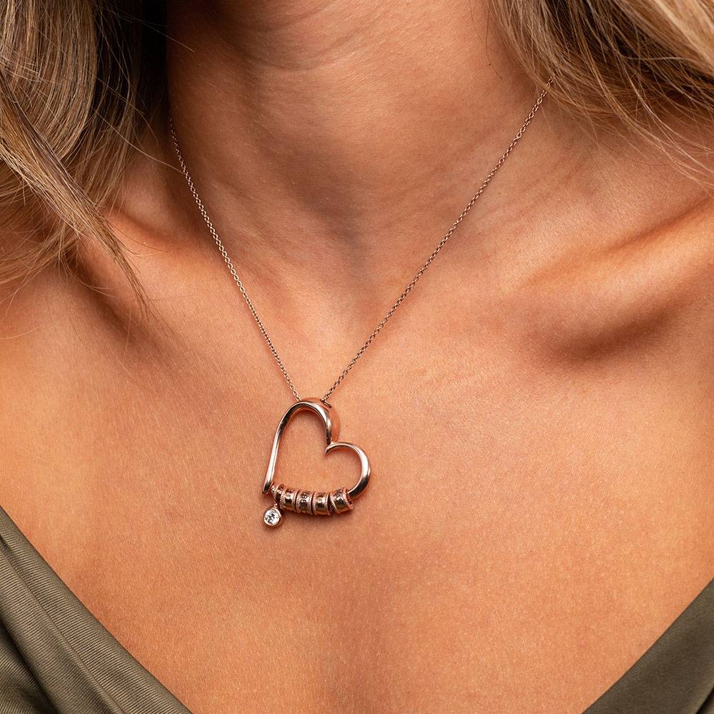 Last-Minute-Weihnachtspaket "Charmante Herzkette in Roségold-Vermeil mit 0,10 ct Diamant"-5 Produktfoto