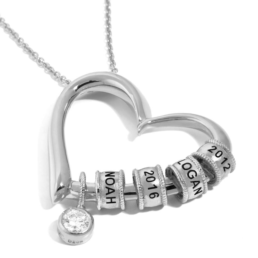 Last-Minute-Weihnachtspaket "Charmante Herzkette in Sterlingsilber mit 0,25 ct Diamant"-2 Produktfoto