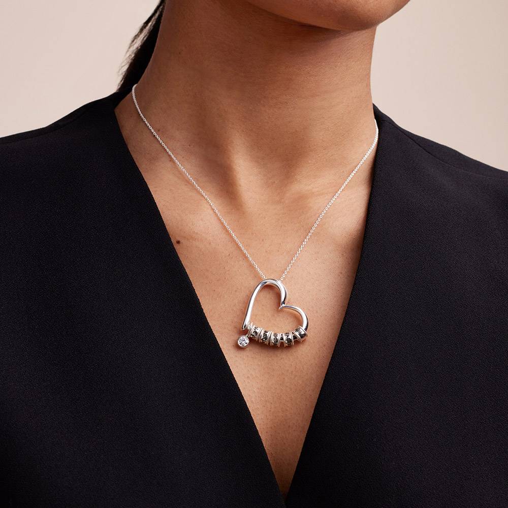 Last-Minute-Weihnachtspaket "Charmante Herzkette in Sterlingsilber mit 0,25 ct Diamant"-4 Produktfoto