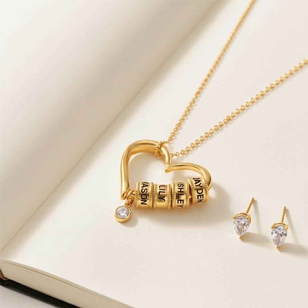 Last-Minute-Weihnachtspaket "Charmante Herzkette in Vergoldung mit 0,25 ct Diamant"-3 Produktfoto