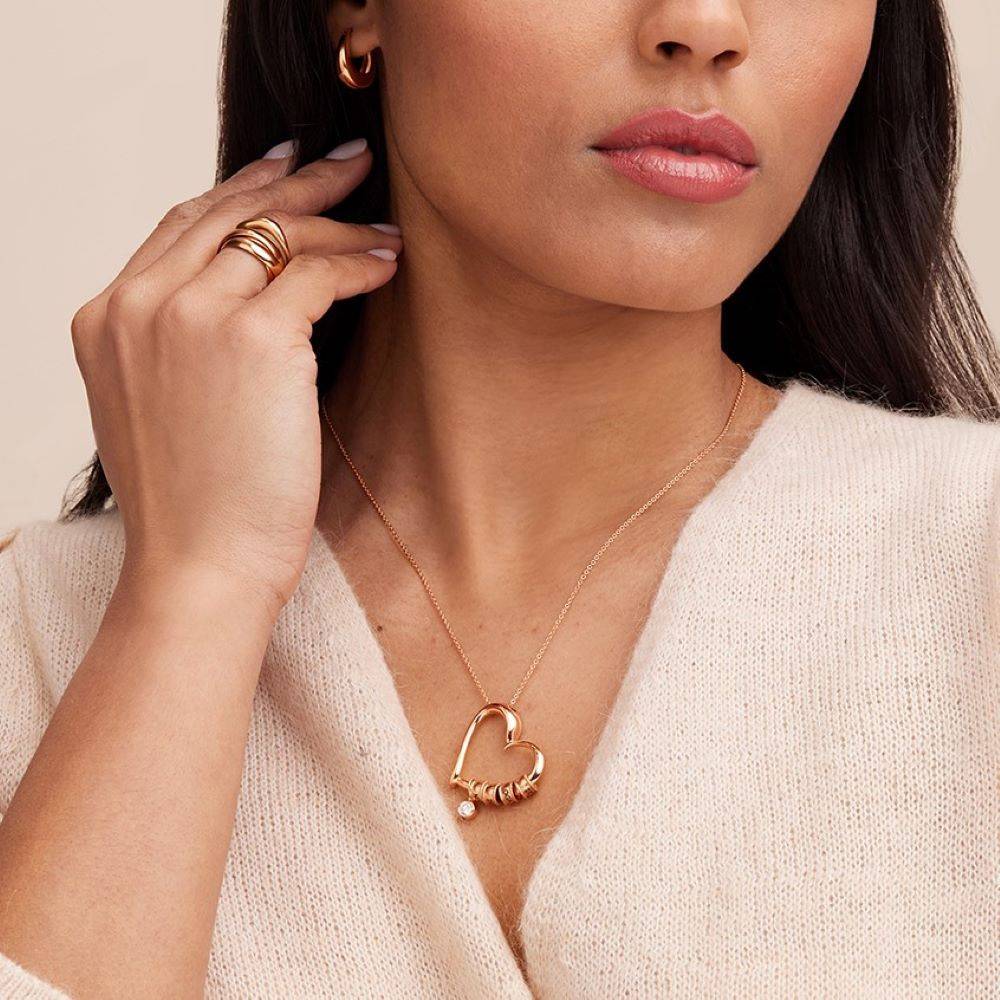 Last-Minute-Weihnachtspaket "Charmante Herzkette in Rosé Vergoldung mit 0,25 ct Diamant"-6 Produktfoto