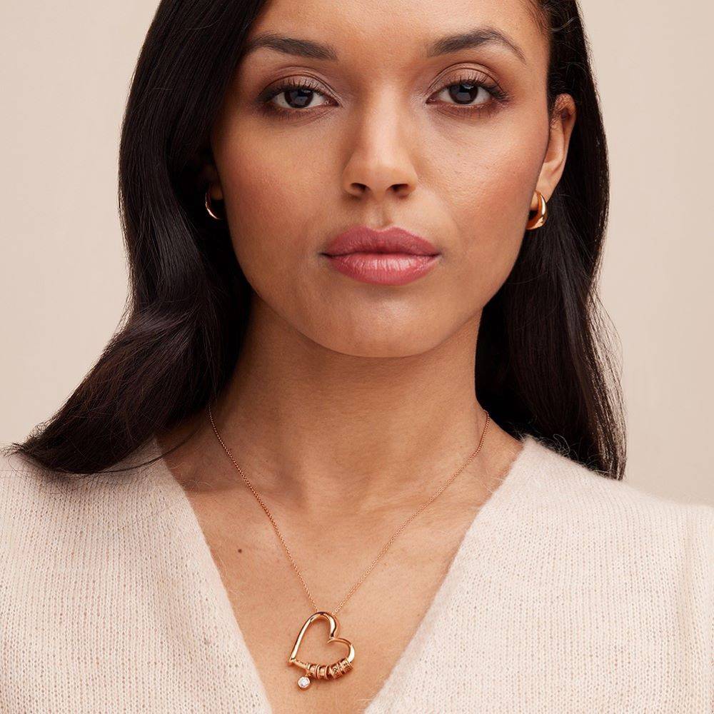 Last-Minute-Weihnachtspaket "Charmante Herzkette in Roségold-Vermeil mit 0,25 ct Diamant"-3 Produktfoto