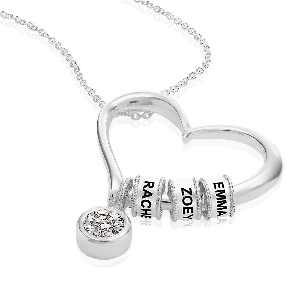 Last-Minute-Weihnachtspaket "Charmante Herzkette in Sterlingsilber mit 1 ct Diamant"-6 Produktfoto