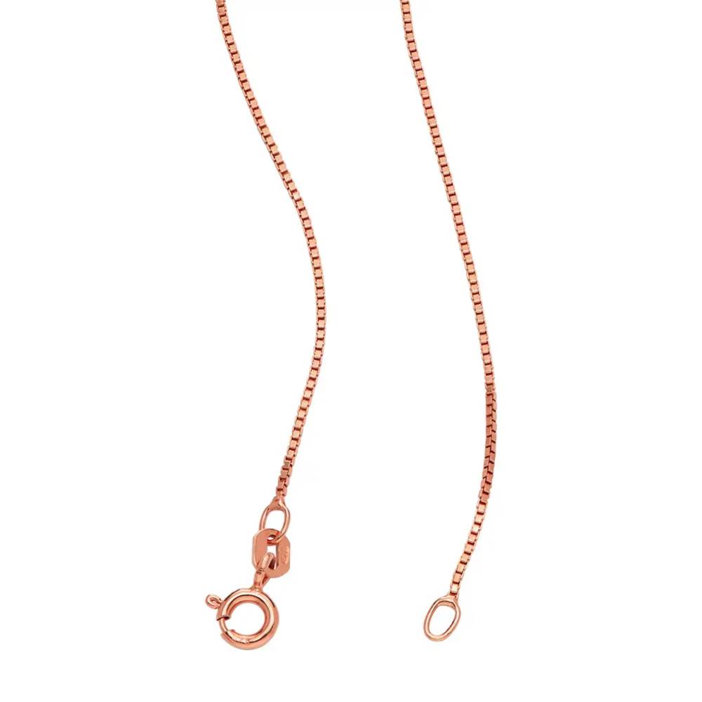 Last-Minute-Weihnachtspaket "Russische Ring-Halskette mit 2 Ringen in Rosé Vergoldung"-3 Produktfoto