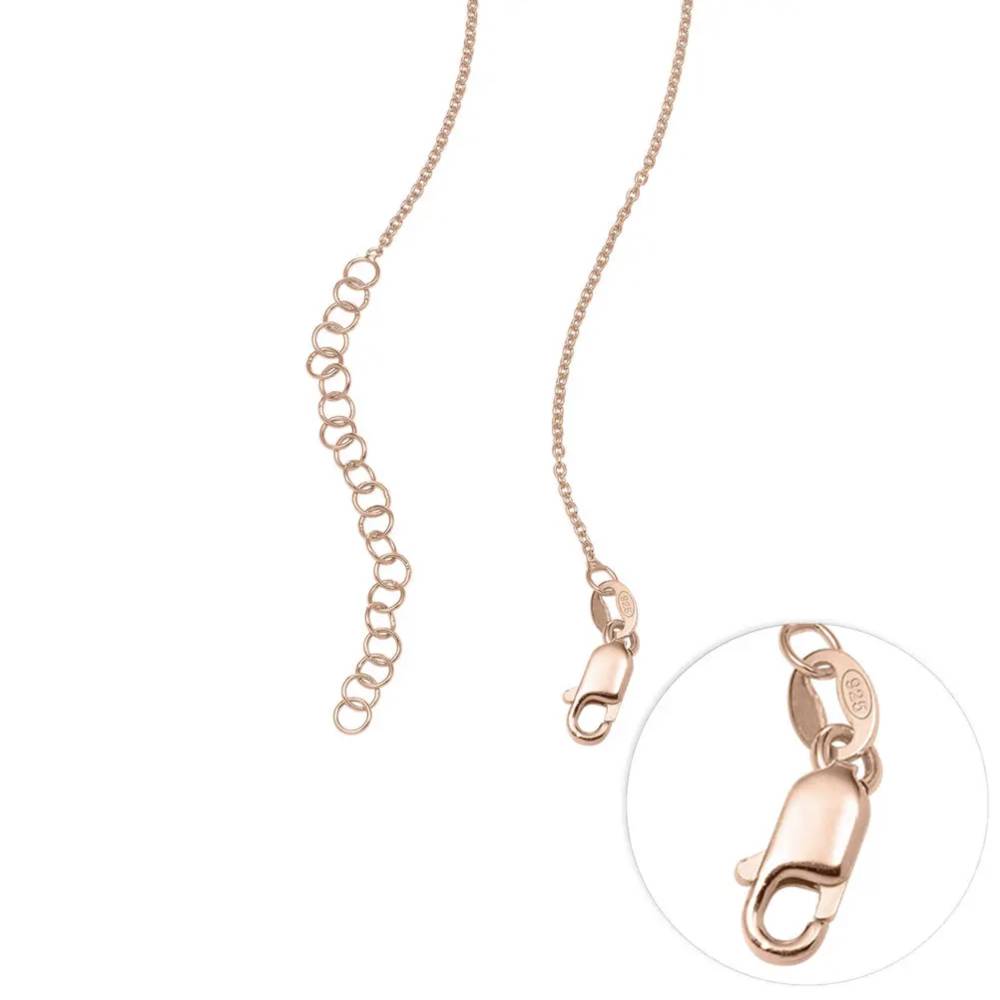 Last-Minute-Weihnachtspaket "Russische Ring-Halskette mit 4 Ringen in Rosé Vergoldung"-3 Produktfoto