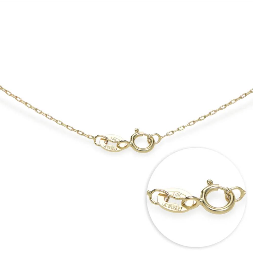 Last-Minute-Weihnachtspaket "Russische Ring-Halskette mit 5 Ringen in 585er Gelbgold"-4 Produktfoto
