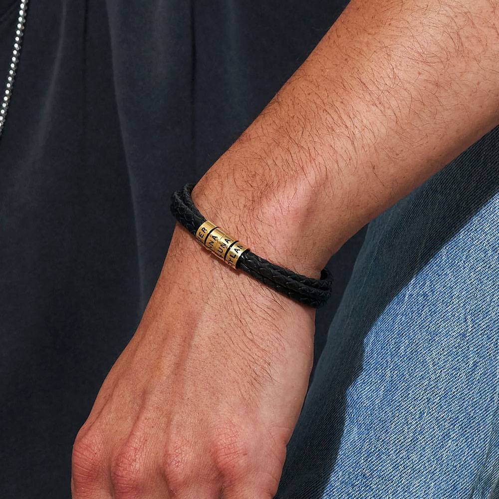 Last-Minute-Weihnachtspaket "Navigator Lederarmband mit Gold-Vermeil"-3 Produktfoto