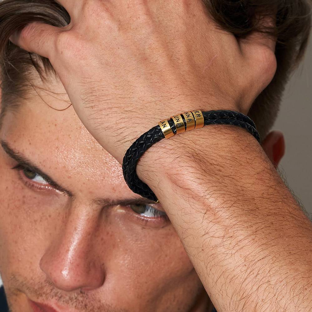 Last-Minute-Weihnachtspaket "Navigator Lederarmband mit Gold-Vermeil"-2 Produktfoto