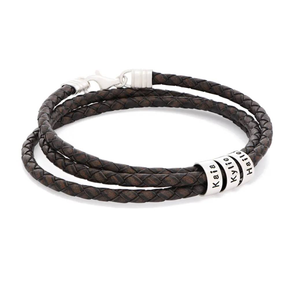 Last-Minute-Weihnachtspaket "Navigator Lederarmband mit Sterlingsilber"-1 Produktfoto