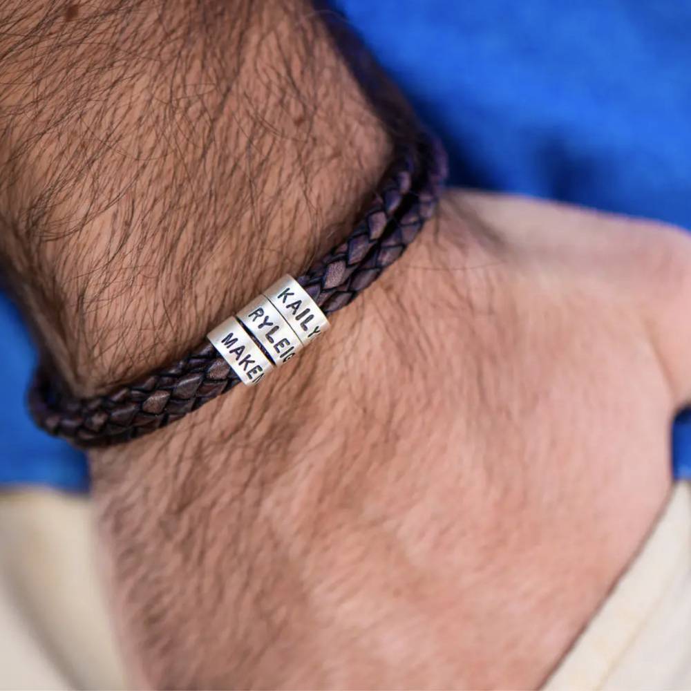 Last-Minute-Weihnachtspaket "Navigator Lederarmband mit Sterlingsilber"-3 Produktfoto