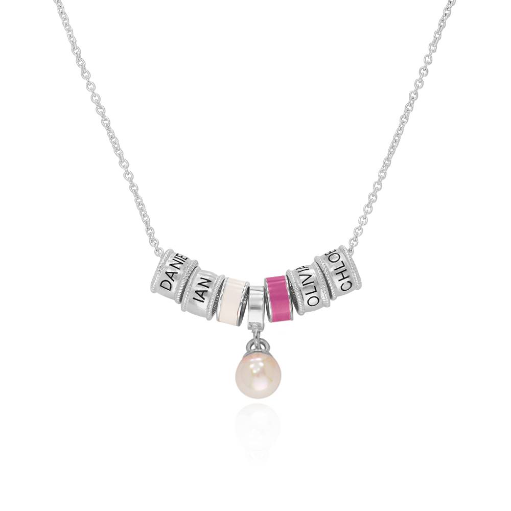 Linda Beads-Halskette mit Perle - 925er Sterlingsilber-6 Produktfoto