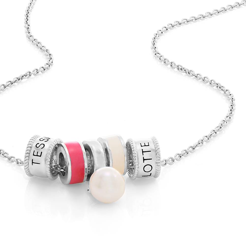 Linda Beads-Halskette mit Perle - 925er Sterlingsilber-2 Produktfoto
