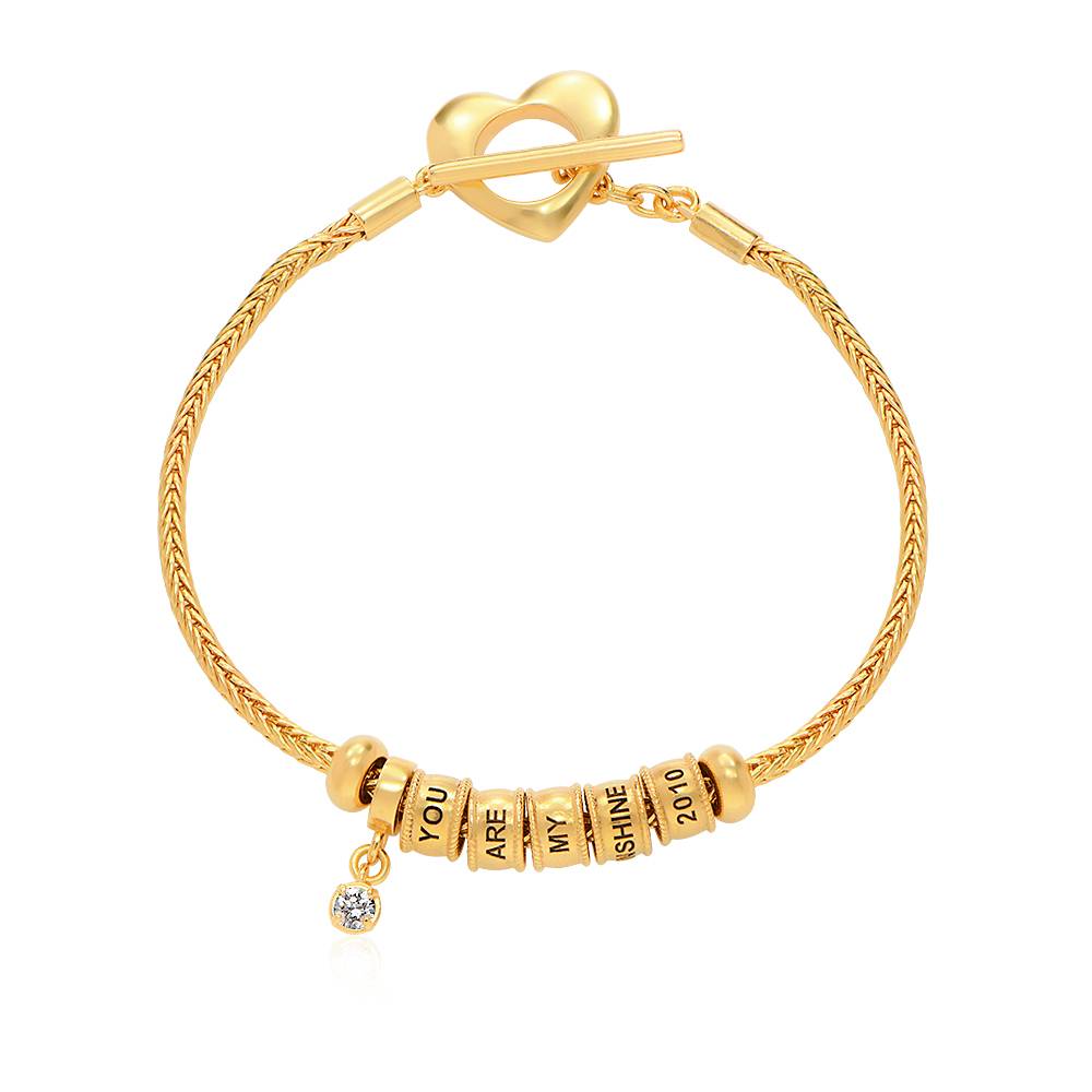 Linda Beads-Armband mit Diamant - Gold - Vergoldet-1 Linda Beads-Armband mit Diamant - Gold - Vergoldet-1 Produktfoto
