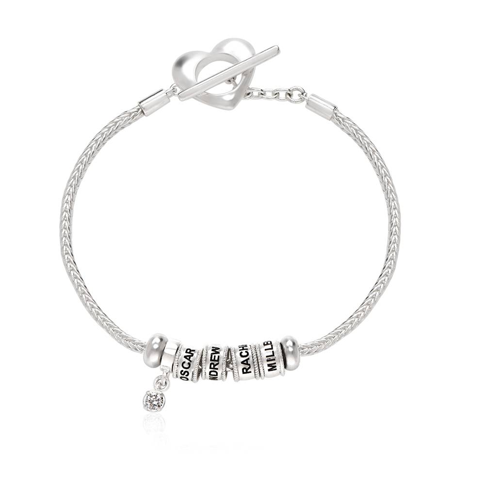 Linda Beads-Armband mit Diamant - Silber-2 Linda Beads-Armband mit Diamant - Silber-2 Produktfoto