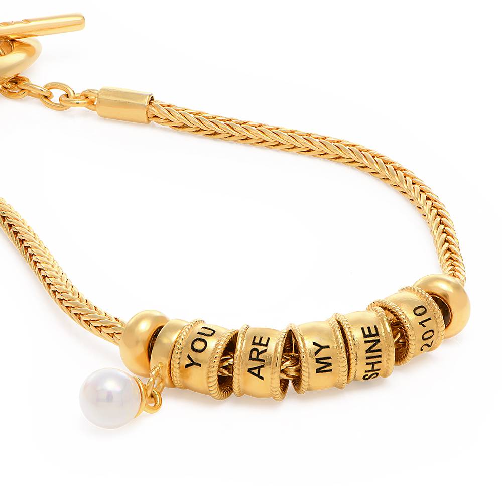 Linda Beads-Armband mit Perle - Gold-Vermeil-6 Produktfoto