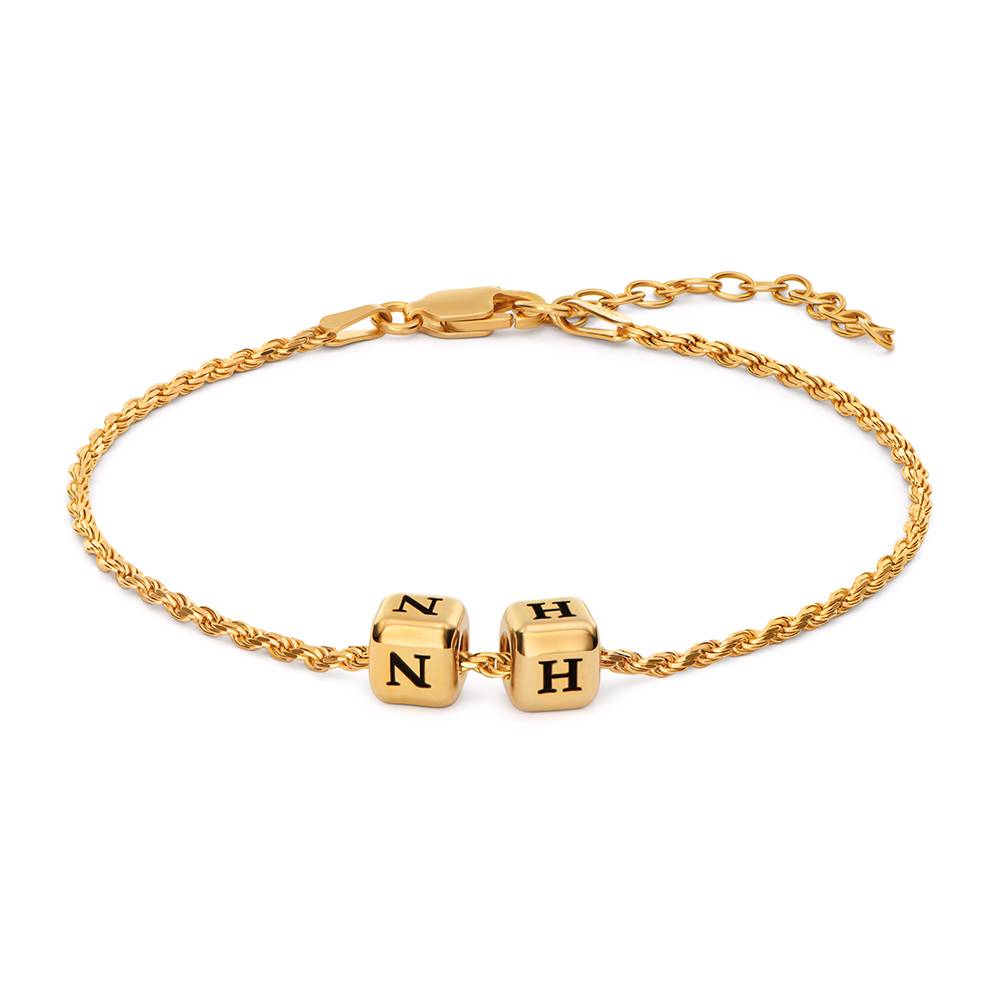 Buchstabenwürfel-Armband Kleine Lieblinge - Vergoldet-1 Produktfoto