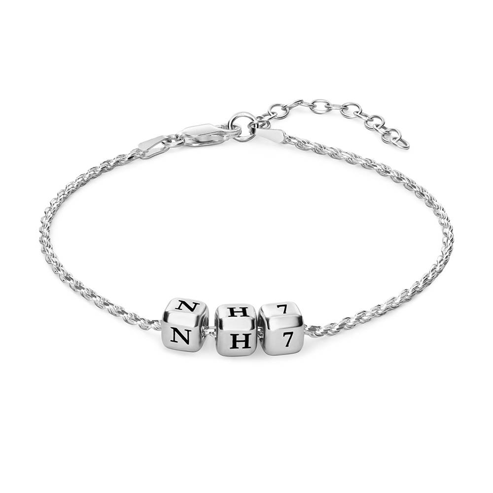 Buchstabenwürfel-Armband Kleine Lieblinge - Silber-1 Produktfoto