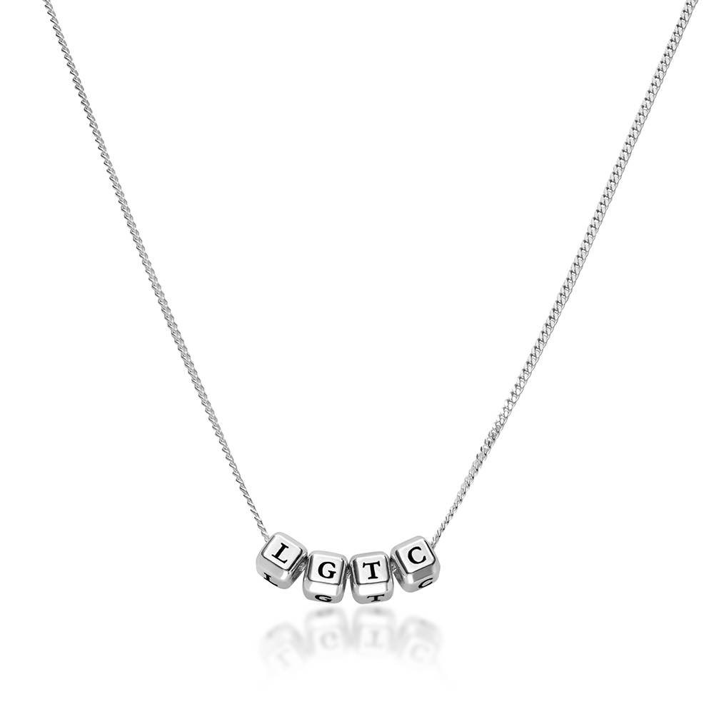 Buchstabenwürfel-Kette Kleine Lieblinge - Silber-1 Produktfoto