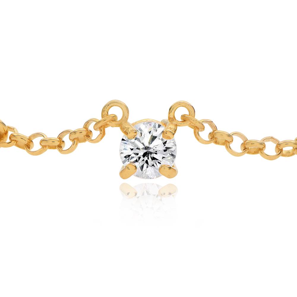 "Herz der Liebenden" Namenskette mit 0,60 ct Diamanten - Gold-Vermeil-4 "Herz der Liebenden" Namenskette mit 0,60 ct Diamanten - Gold-Vermeil-4 Produktfoto