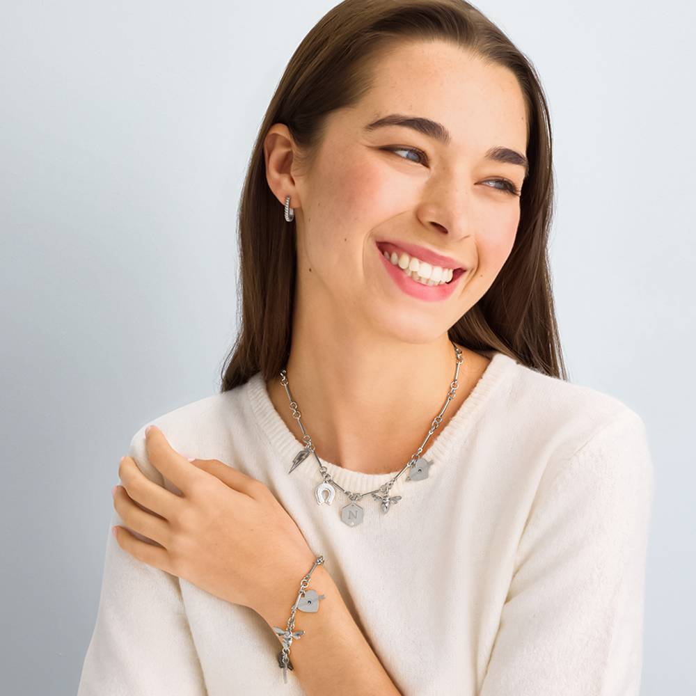 Kette Glücksamulette - Silber-3 Produktfoto